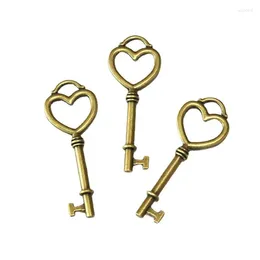 Charms 12Pcs 56 21MM Diy Handmade Jewellery Accessories Antique Bronze Plated Keys Pendants