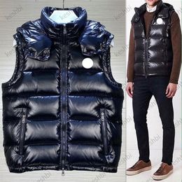 Fashion Men Vest Down Coats Warm Luxury Designer Sleeveless Puffer Jacket Parkas Oversized310Y