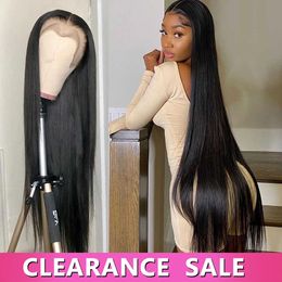 Lace Wigs Straight Lace Front Wig 13x4 13x6 30 32 34 Inch HD Transparent Lace Frontal Wig 4x4 Closure Wig 360 Human Hair Lace Frontal Wigs 231024