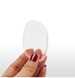 quality Clear Powder Puff Transparent Silicone Face Foundation Tool Sponge Blender Silicone Powder Puff BB cream foundation makeup