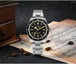 Wristwatches San Martin Retro 38MM 6200 Diver Top Men's Mechanical Watch NH35 Sapphire Glass Automatic 20Bar Relojes