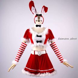 Cosplay Dress New Ladies Cosplay Costume Christmas Santa Claus Stage Show Clothing Sexy Red COS Dancing Robe