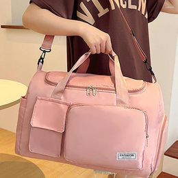 Duffel Bags Large Capacity Folding Travel Bag Fashion Women's Waterproof Tote Gym Yoga Storage Luggage Handbag