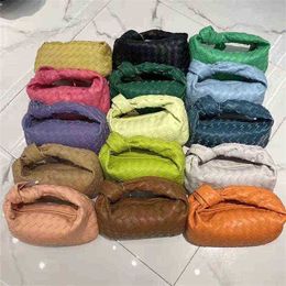 Designer Bag Venetasbottegas Handbags Niche 2023 Mini Jodie Knitting Knot Leather Handle Cloud Leather Leisure