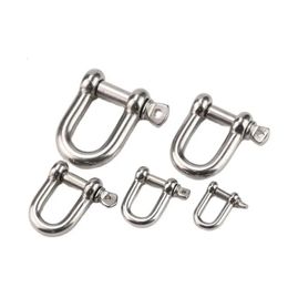 Mountaineering Crampons 50pcs Stainless Steel 4mm Anchor Shackle M4 Outdoor Survival Rope Paracord Bracelet Buckle 231024