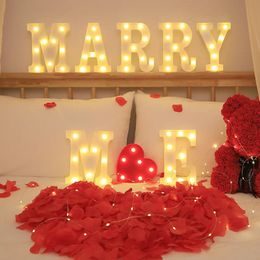 Christmas Decorations Creative DIY Luminous LED Letter Lights Alphabet Number Light for Holiday Home Wedding Birthday Valentine's Day Party Decoration 231025