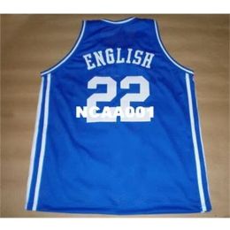 Vintage #22 ALEX ENGLISH DREHER Round neck Mesh fabric embroidery High quality Jersey Size S-4XL or custom any name or number College jersey