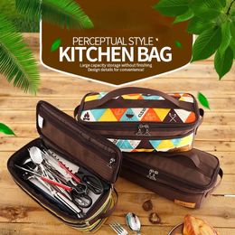 Outdoor Bags 1PC Outdoor Portable Camping Cooker Storage Bag Camping Supplies Kitchen Cookware Storage Tools Picnic Bags 231025