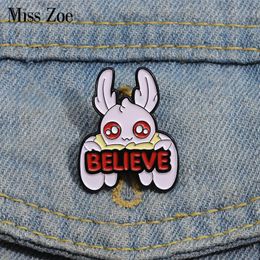 Pink Mothman Enamel Pins Custom Cute Animals Believer Brooches Lapel Badges Cartoon Animal Jewellery Gift for Kids Friends