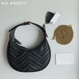 Fashion Half Moon Marmont handbag Handle bag with Crossbody Strap Designer Women's Shoulder Bag