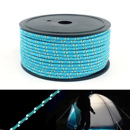 Outdoor Gadgets 50M Multifunctional Paracord 5MM Luminous Umbrella Rope Reflective Survival Rescue umbrella rope Camping Cord 231024