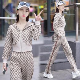 Women's Two Piece Pants Upscale Fashion Running Casual Set 2023 Spring And Autumn