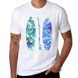 Men's Polos Surfboard Surf Print Ocean Art T-Shirt Cute Clothes Animal Shirt For Boys Summer Top Big And Tall T Shirts Men