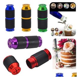 Other Smoking Accessories Portable Whipped Cream Cracker Dispenser Whipper Mini Rubber Grip Safe Gas Kitchen Dessert Tools Smoking Too Dhvg9