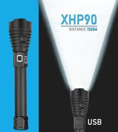 high lumens 90 most powerful led flashlight usb rechargeable torch 50 70 hand lamp 26650 18650 Battery flash light 20101932539361237