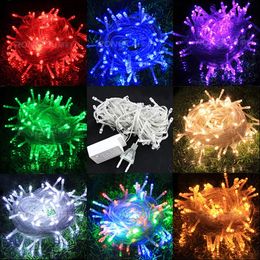 Christmas Decorations 100M 800Led tree light string star colored starry green plant rattan decoration 231025