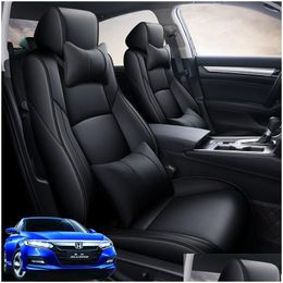 Car Special Seat Ers For Honda Accord 10 Generations Interior Motive Luxury Leather Goods Decoration Accessories Fl1Sets Drop Delive