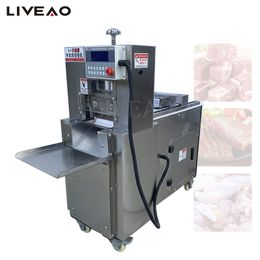 Electric Slicer CNC Single Cut Mutton Roll Machine Stainless Steel Freezing Beef Roll Cuter 110V 220V