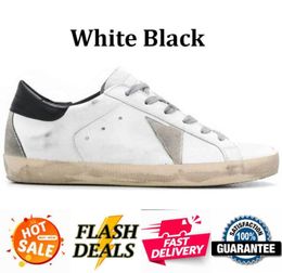 Designer Shoes Golden Women Super Star Brand Men New Release Italy Sneakers Sequin Classic White Do Old Dirty Casual Shoe Lace Up Woman Man 864