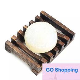 Luxury Wooden Bamboo Soap Dish Tray Holder Storage Rack Plate Box Container for Bath Shower Plate Bathroom All-match