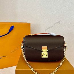 Designer POCHETTE bag women handbag purse one shoulder crossbody chain bags lady Genuine Leather tote size 21 cm