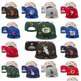 Designer Sports Snapback Hats All Teams Adt Cotton Baseball Snapbacks Embroidery Football Hip Hop Outdoor Basketball Mesh Bean