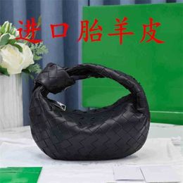 Bag Venetasbottegas Designer Handbags Imported Sheepskin Jodie Dumpling Vd Women's Knitting Knot Armpit Leather Hand