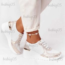 Dress Shoes Fashion Shoes Women Vulcanized Shoes Wedge Sneakers Women Sports Shoes Women's Breathable Casual Platform Ladies Sneakers T231025