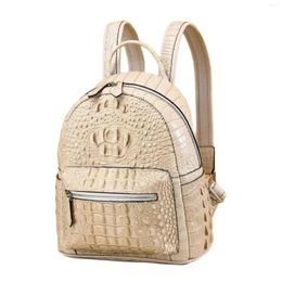 School Bags 2023 Arrvial Natural Real Leather Women Backpack PDD014