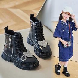 Boots Children Princess Short Kids For Baby Girls High Autumn Winter Korean Fashion Warm Soft Snow Mar-tin