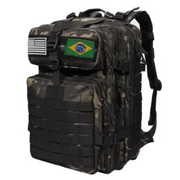 Outdoor Bags 25L50L Army Military Tactical Backpack Large Molle Hiking Backpacks Bags Business Men Backpack Drop 231024