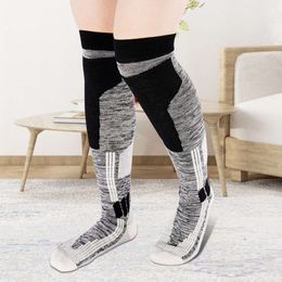 Heated Socks New Ski High Quality Thick Cushion Knee Snowboarding Motorcycles Skiing Men Women Moisture Absorption