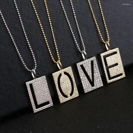 Pendant Necklaces Initial Letter Name For Women Friends Family Silver Colour Clavicle Chains Zircon Necklace Jewellery