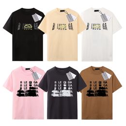 Designer T-shirt Brand Ba Shirts Mens Womens Short Sleeve T Shirts Summer Causal Tees Hip Hop Streetwear Tops Shorts Clothing Clothes Various Colors-29