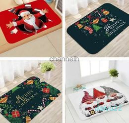 Christmas Decorations Merry Ornament Door Mat Santa Claus Outdoor Carpet for Home Decoration Xmas New Year Navidad Gifts