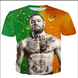 Newest Fashion Mens Womans conor mcgregor Summer Style Tees 3D Print Casual T-Shirt Tops Plus Size BB0178177y