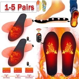 Heated Socks Pairs Mah Heating Shoes Pads Wireless Feet Warm Sock Mat Adjustable Temperature Thermal Insoles Pad For Camp Hiking