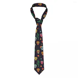 Bow Ties Mexican Sugar Skulls Tie For Men Women Necktie Clothing Accessories