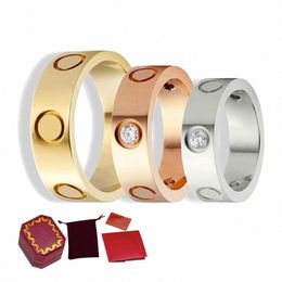 love screw ring mens rings classic luxury designer jewelry women Titanium steel Alloy Gold-Plated Gold Silver Rose Never fade Not allergic -4/5/6mm g6 N46u#