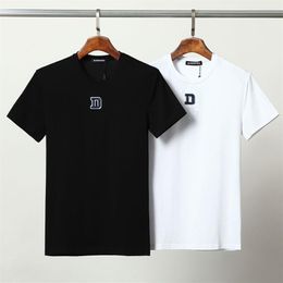 DSQ PHANTOM TURTLE Mens Designer T shirt Italian Milan Fashion Logo Print T-shirt Summer Black White T-shirt Hip Hop Streetwear 10222H