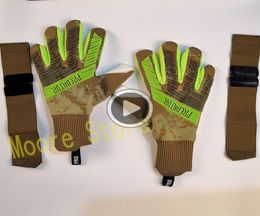 TOP qlity All latex goalkeeper gloves no Fingersave Protection rods socr Goalie Gloves Kids Adults size 8 9 107793898