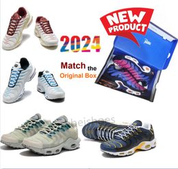 2024 TN Patta FC Barcelona Plus Light Photography Reverse Grape Sandrift Burgundy Terrascape Plus Ice Hyper Multi Colour Men Women Running Shoes Sneakers With Box