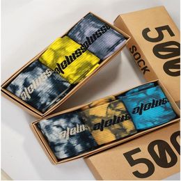 3 Pairs Box Fashion Tie-dye Socks 500 Style Europe Hip Hop Match Tidal Youth Men and Women Personality Sports Sock176R