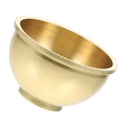 Bowls Brass Copper Offering Bowl Worship Sacrificial Rice Cup Sauce Dish Serving Tibetan Alar Supplie For Rituals