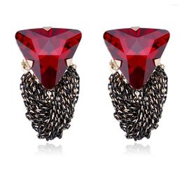 Dangle Earrings HAHA&TOTO Handmade Crystal For Women Girls Fashion Colorful Baroque Statement Ear-stud Ear-ring Eardrop Party Jewelry