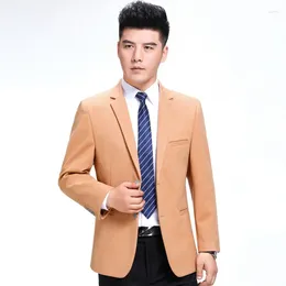 Men's Suits 2023 Autumn And Winter Business Leisure Suit Solid Colour Thick Coat