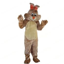 2024 Performance cute Rabbit Mascot Costumes Carnival Hallowen Gifts Unisex Adults Fancy Games Outfit Holiday Outdoor Advertising Outfit Suit