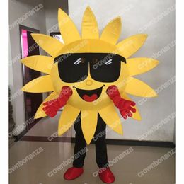 Performance Sun Flower Mascot Costumes Halloween Cartoon Character Outfit Suit Xmas Outdoor Party Outfit Unisex Promotional Advertising Clothings