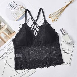 Camisoles & Tanks Women's Wireless Lace Tube Tops Bra Soft Brassiere Beauty Back Underwear Camisole Lingerie292K