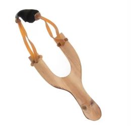 Party Fidget Toys Wooden Material Slingshot Rubber String Fun Traditional Kids Outdoors catapult Interesting Hunting Props Toys C393